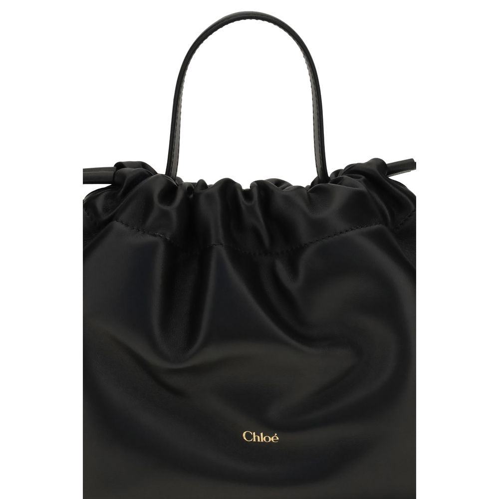 Chloé Schwarze Lammleder Schultertasche Ovis Aries Aries-4