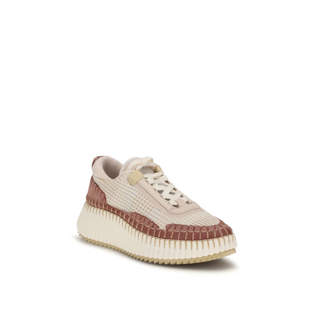 Chloé Beige Nylon Chunky Sneakers-2