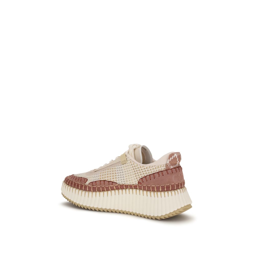 Chloé Beige Nylon Chunky Sneakers-3