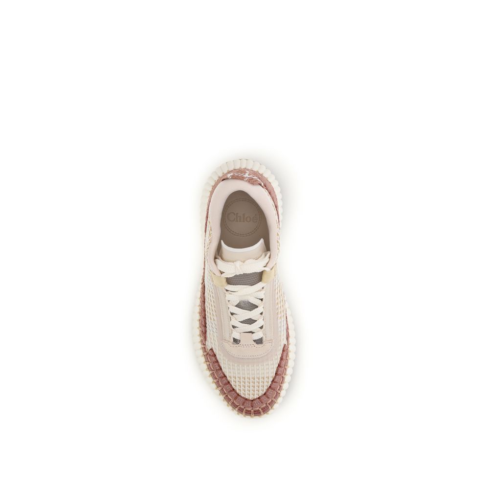 Chloé Beige Nylon Chunky Sneakers-4