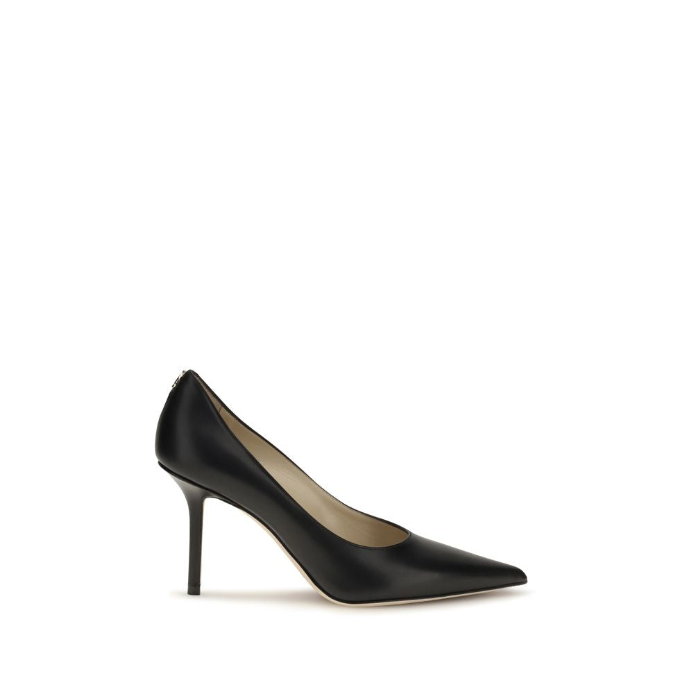 Jimmy Choo Schwarze Pumps aus Kalbsleder Bos Taurus mit hohem Absatz