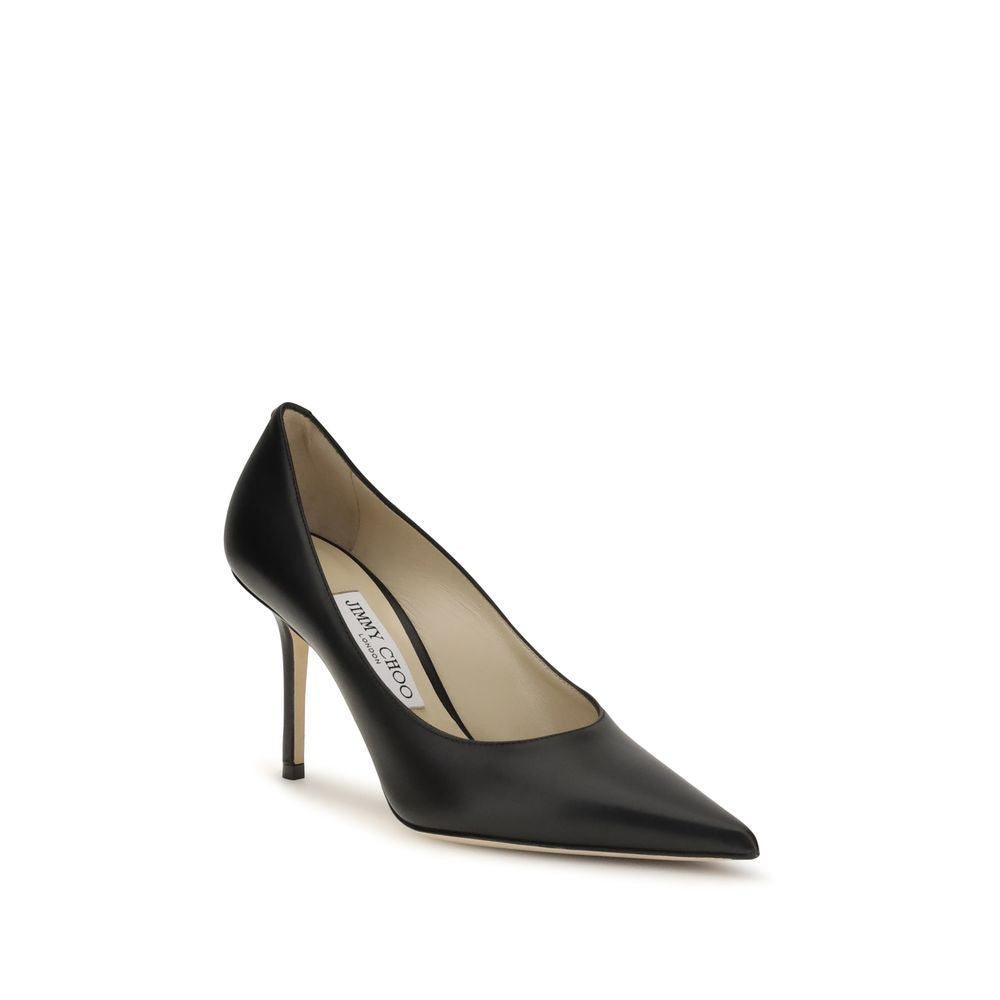 Jimmy Choo Schwarze Pumps aus Kalbsleder Bos Taurus mit hohem Absatz-2