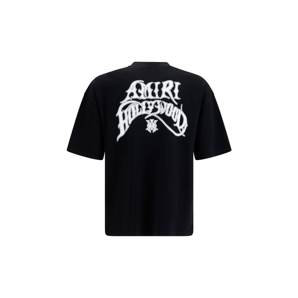 Amiri Schwarzes Baumwoll-T-Shirt-2