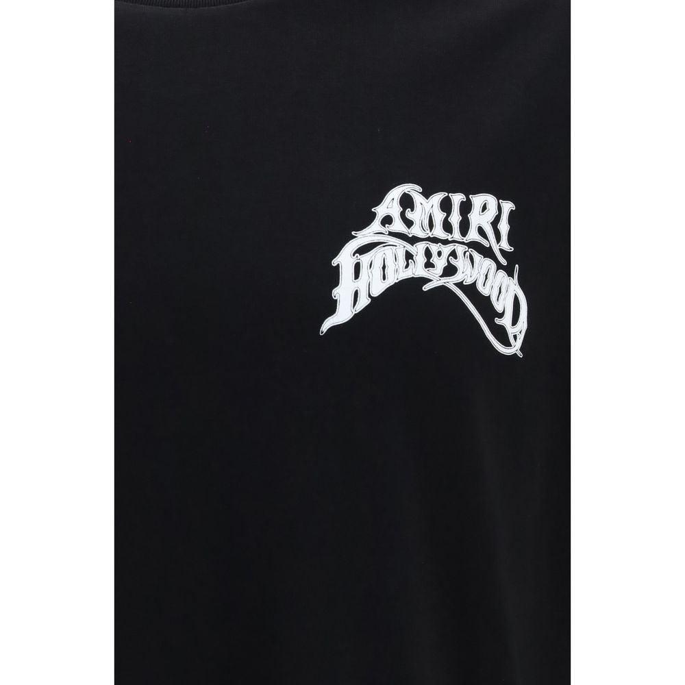 Amiri Schwarzes Baumwoll-T-Shirt-3