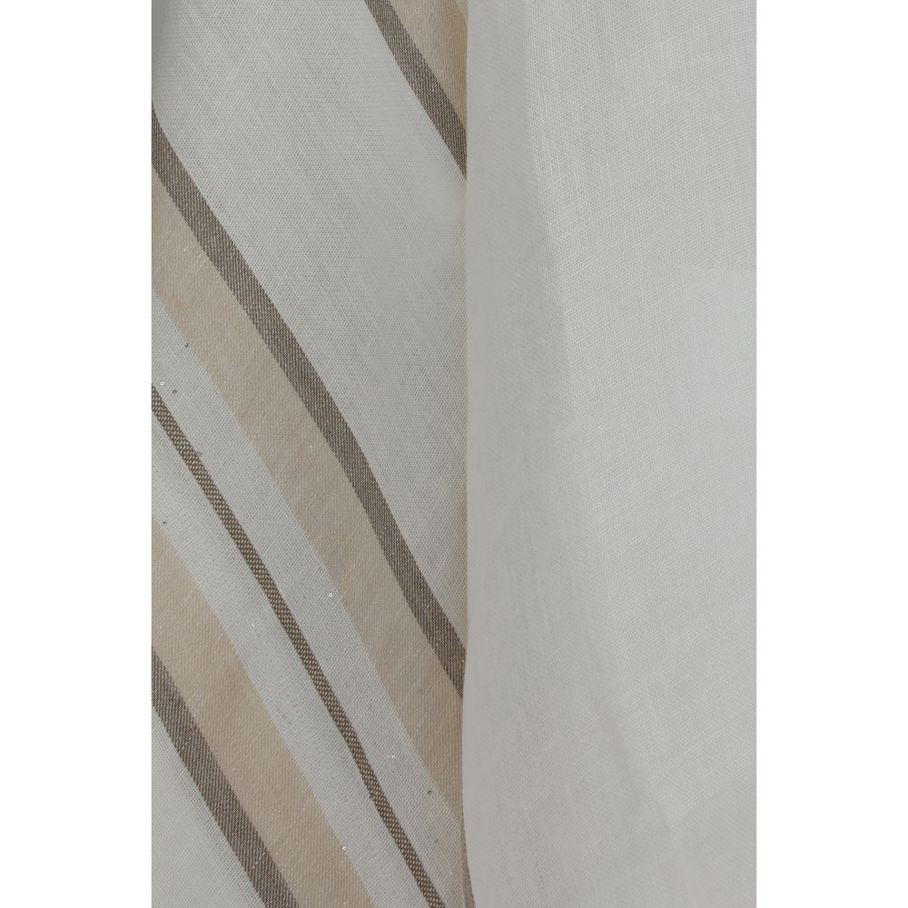 Brunello Cucinelli Beige Leinenponcho-3