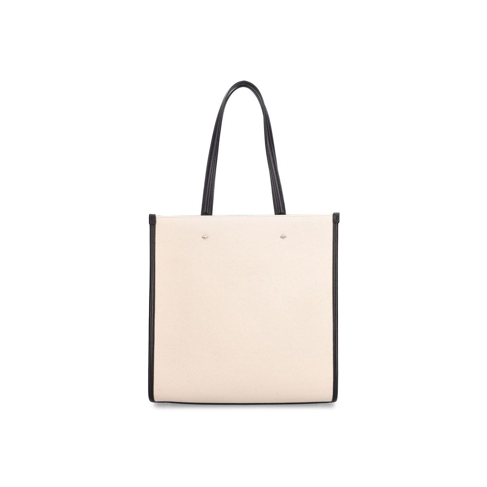Jimmy Choo Beige Canvas Tote Bag-3