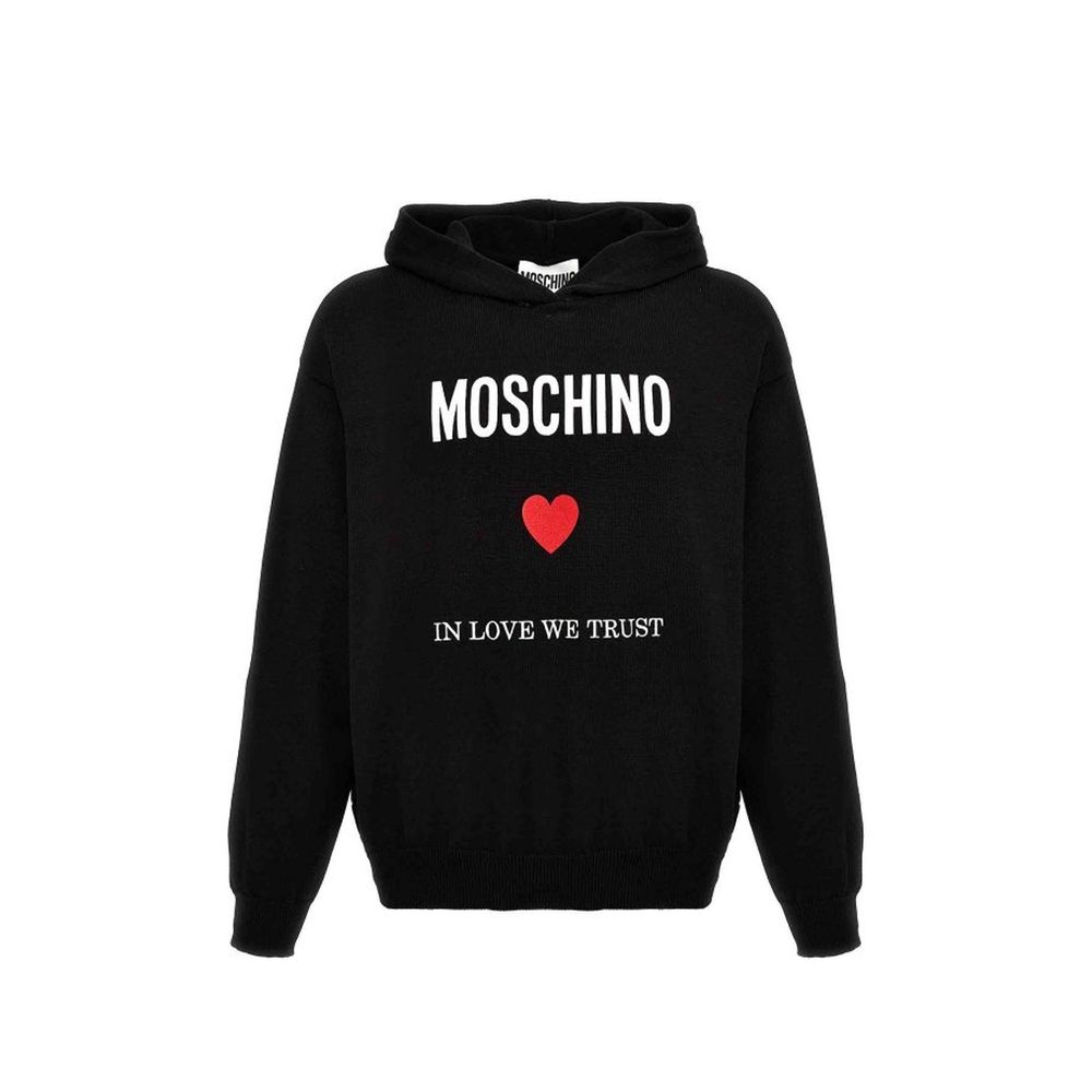 Moschino Couture Schwarzer Baumwoll-Sweatshirt-1