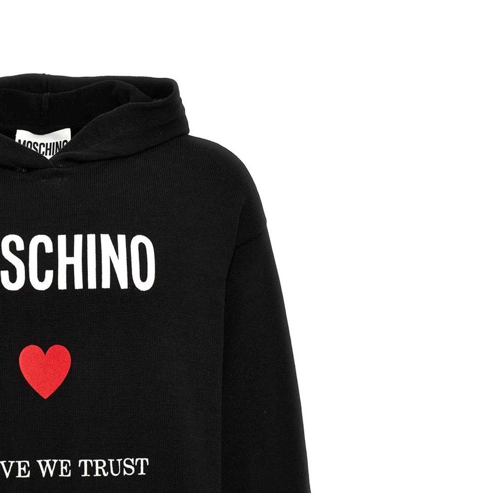 Moschino Couture Schwarzer Baumwoll-Sweatshirt-3