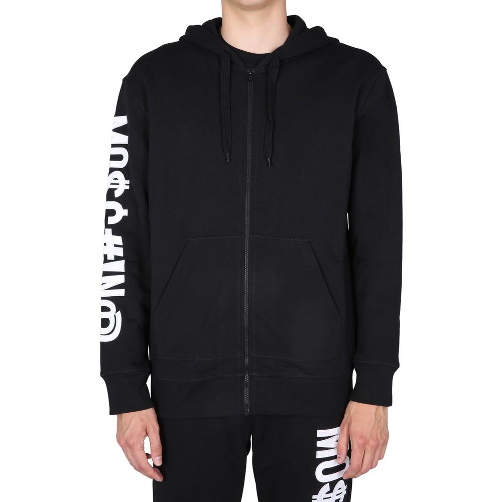 Moschino Couture Schwarzer Baumwoll-Sweatshirt-2