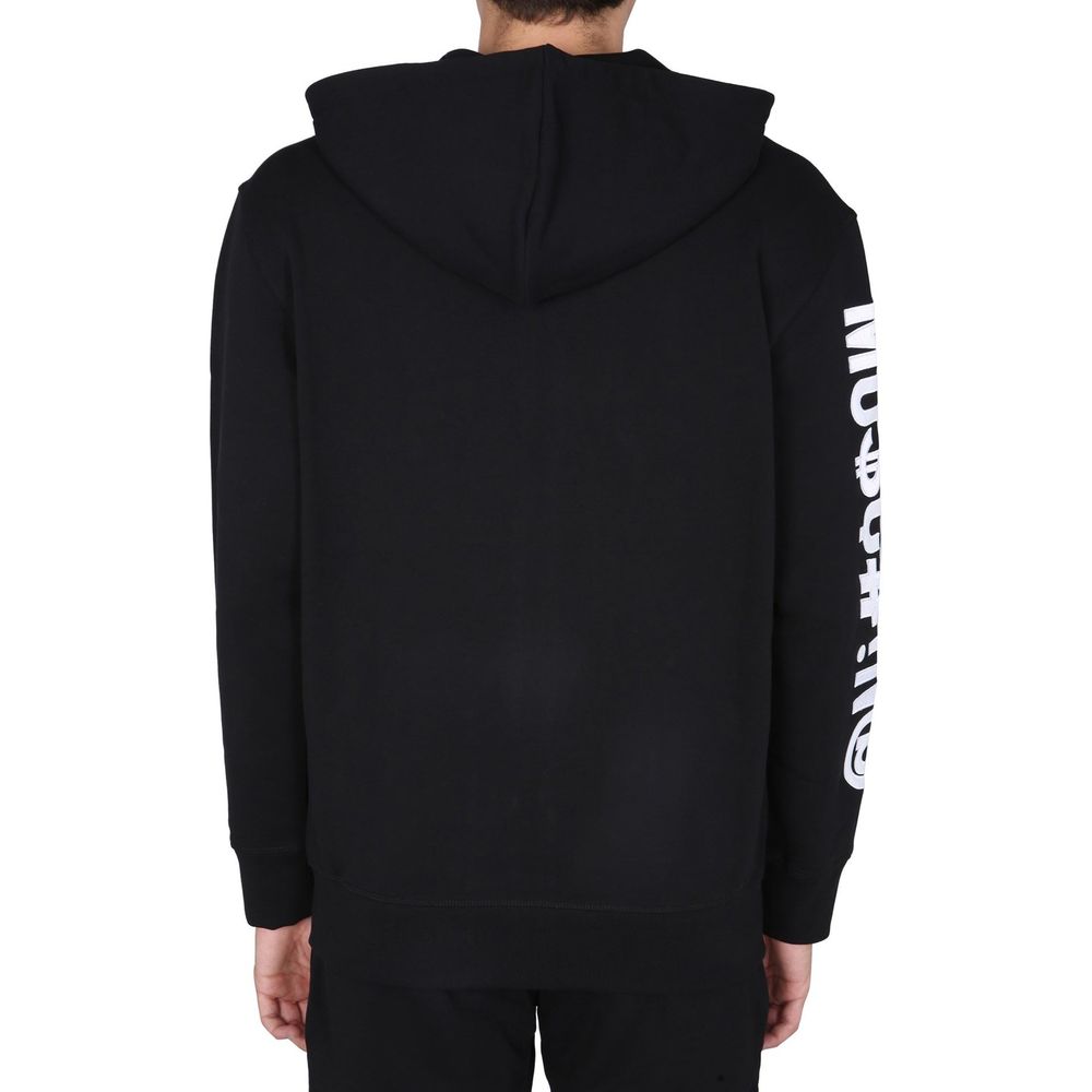Moschino Couture Schwarzer Baumwoll-Sweatshirt-3