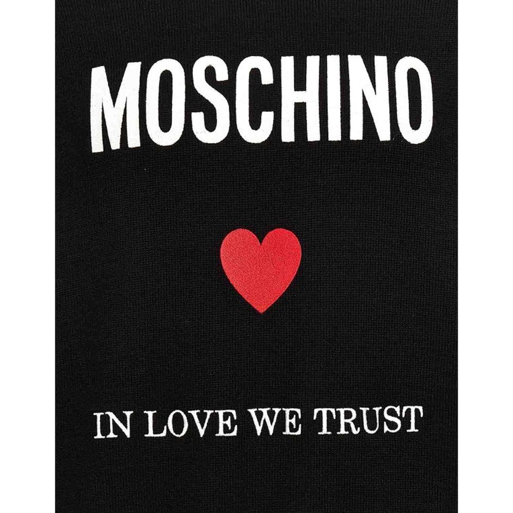 Moschino Couture Schwarzer Baumwoll-Sweatshirt-4