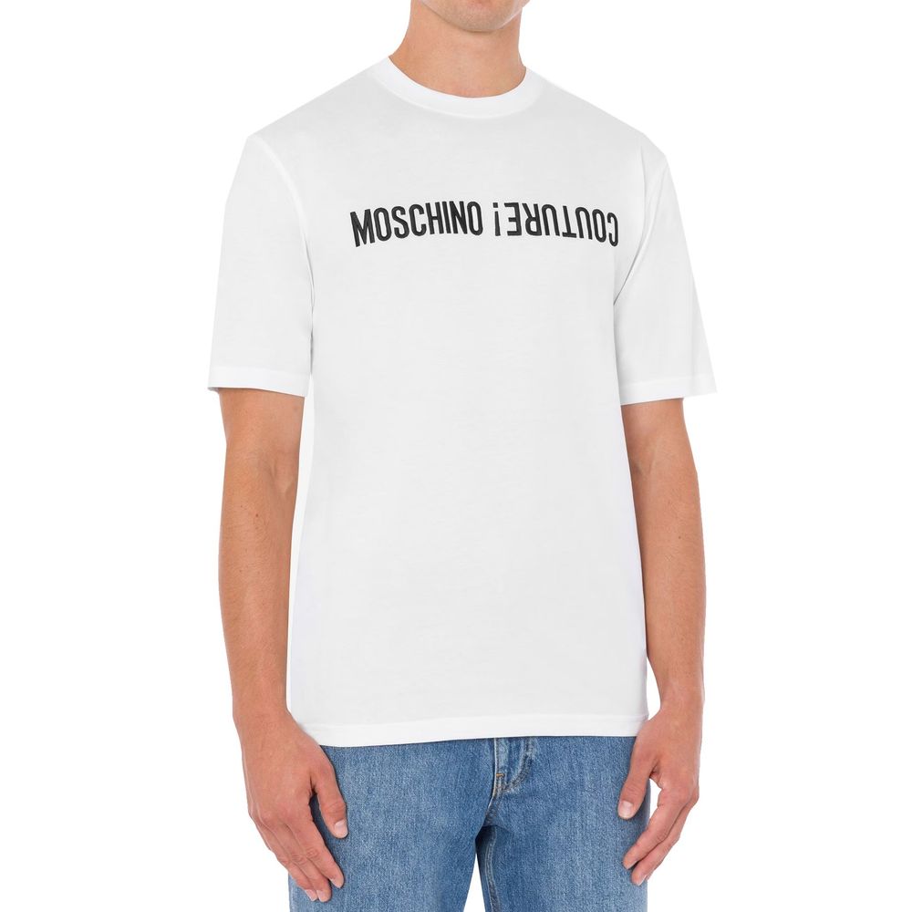 Moschino Weißes Baumwoll-T-Shirt-2