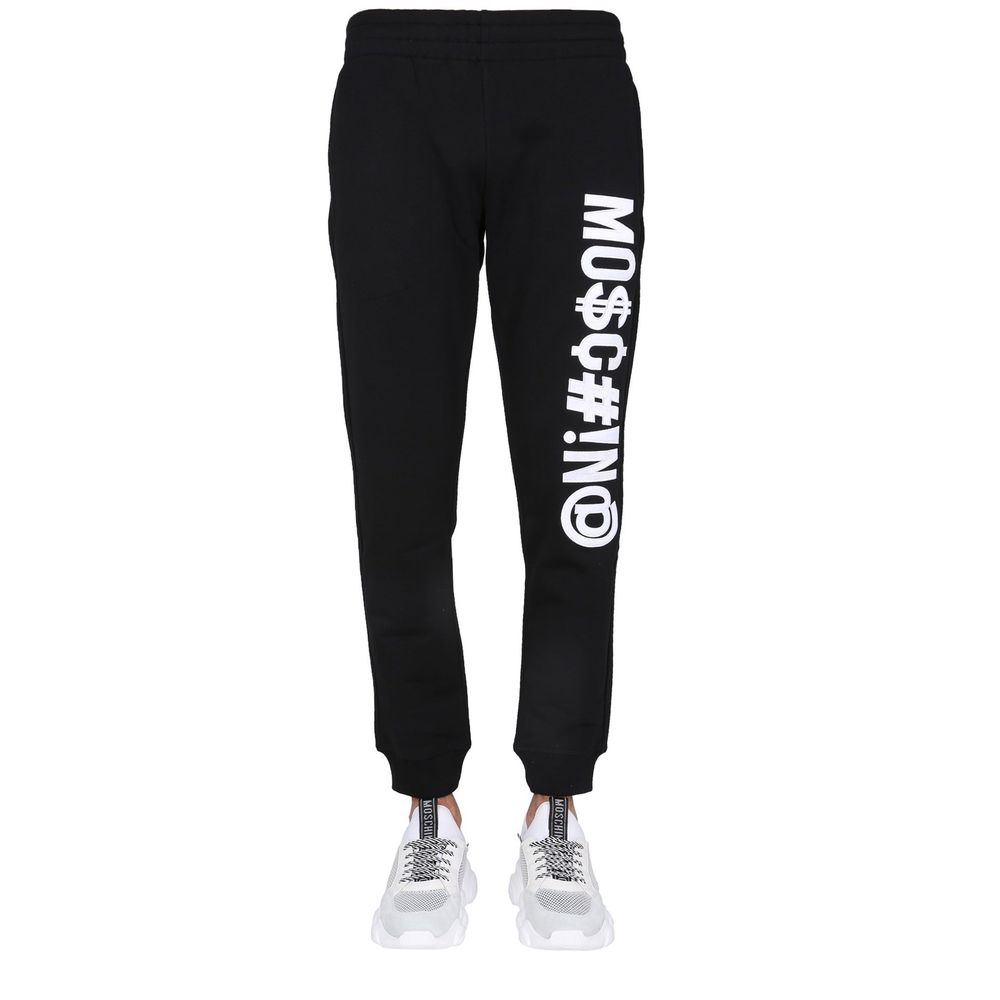Moschino Couture Schwarze Baumwoll-Jogginghose (Trainingshose)-2