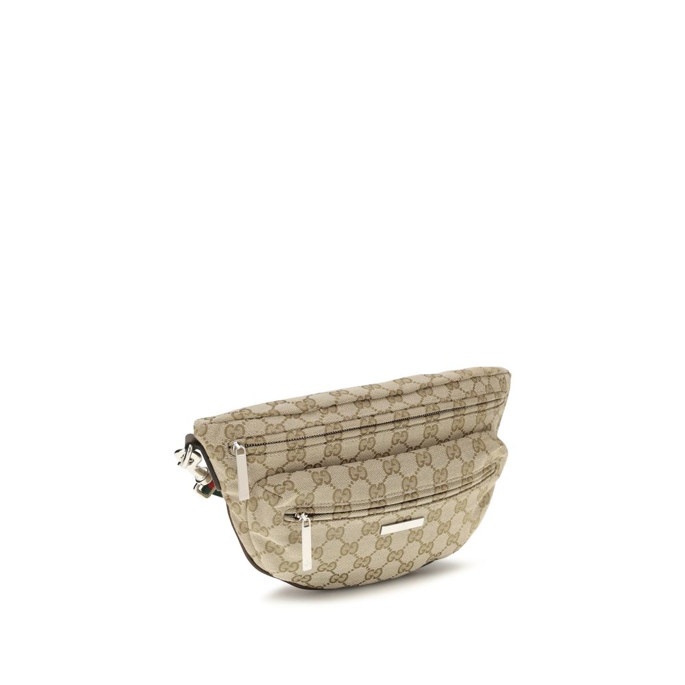 Gucci Beige Stoff-Schultertasche-2