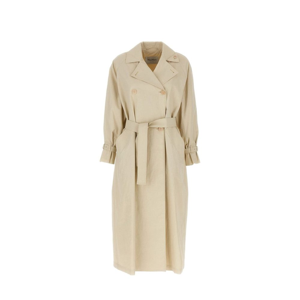 Max Mara Beige Cotton Coat-1