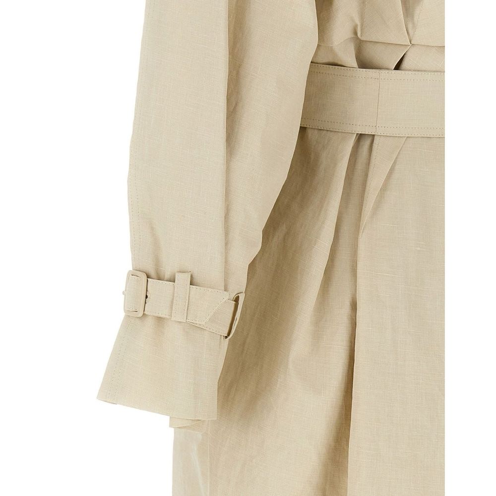 Max Mara Beige Cotton Coat-3
