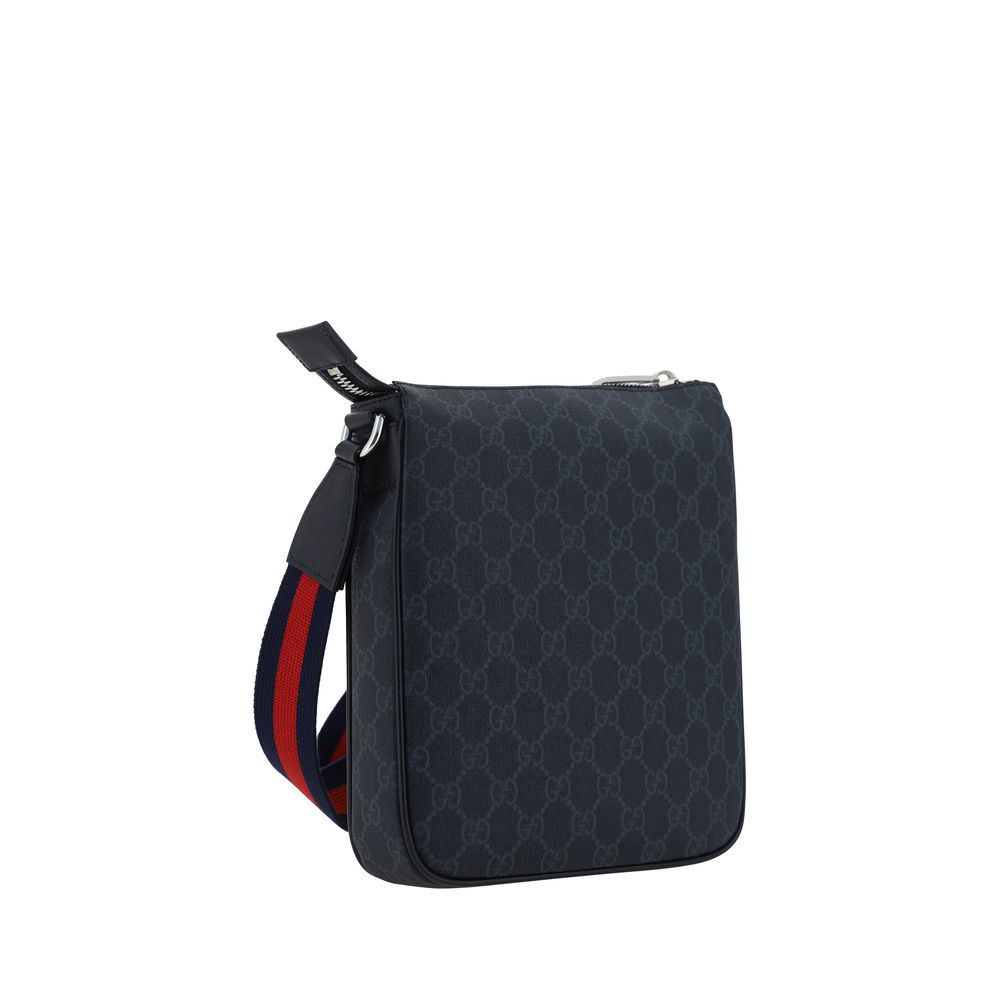 Gucci Schwarze Schultertasche aus Polyethylen-3