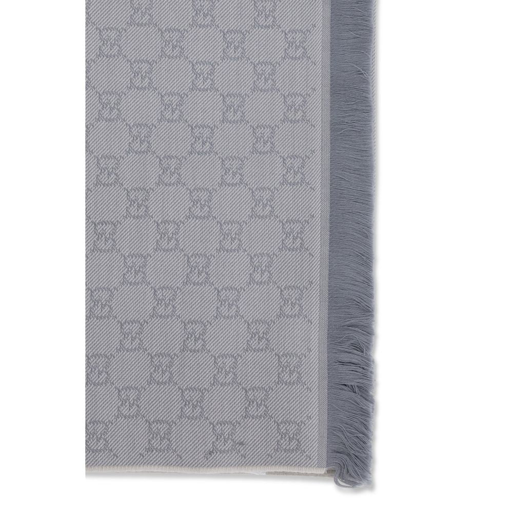 Gucci Grauer Wollschal-3