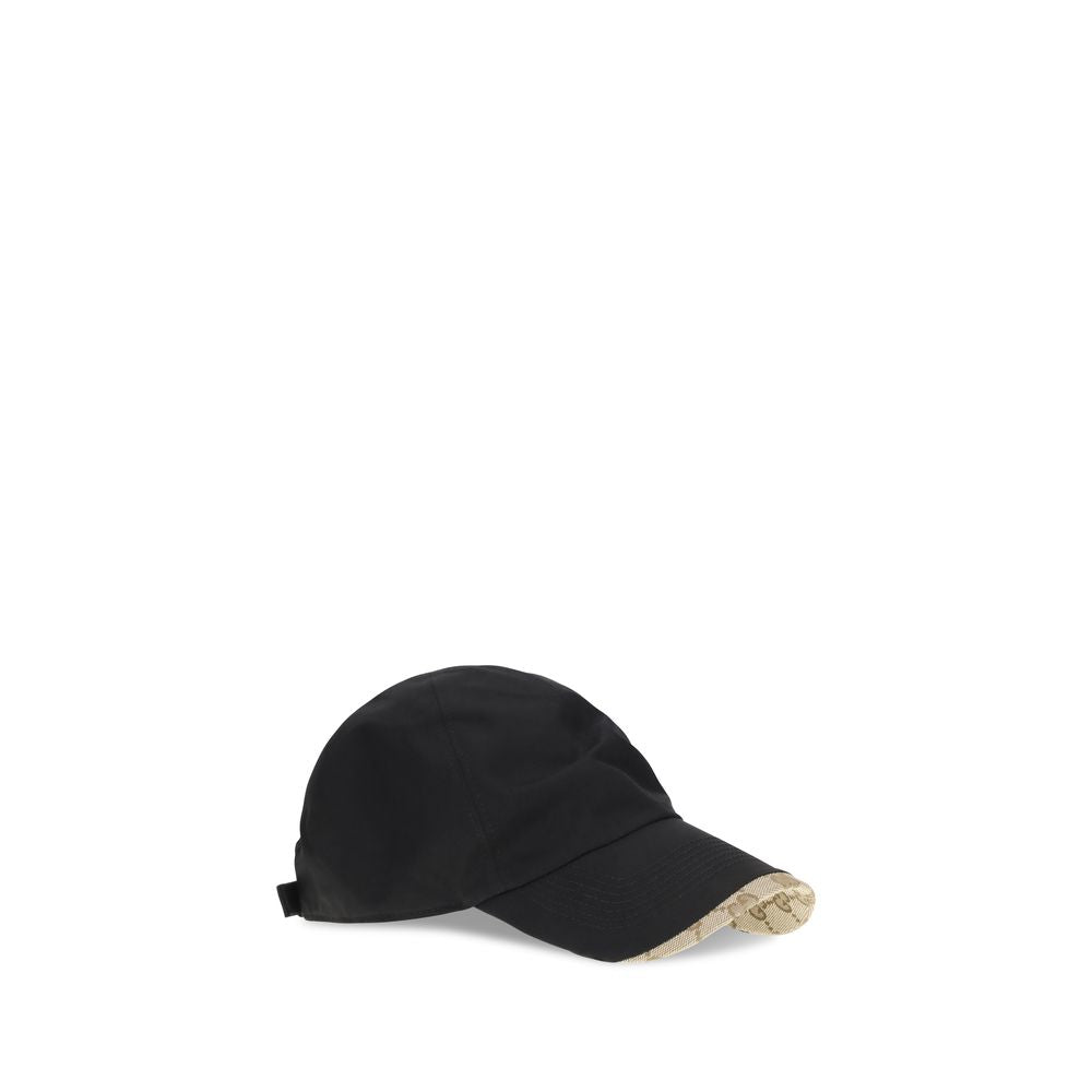 Gucci Schwarze Baumwollkappe (Baseball Cap)-2