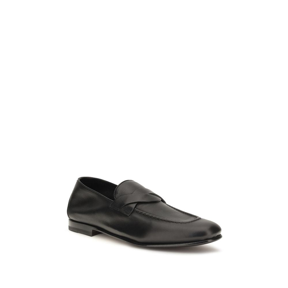 Tom Ford Schwarze "Bos Taurus" Kalbsleder Loafer zum Hineinschlüpfen-2