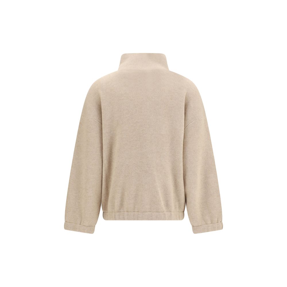 Brunello Cucinelli Beige Kaschmir-Sweatshirt-2