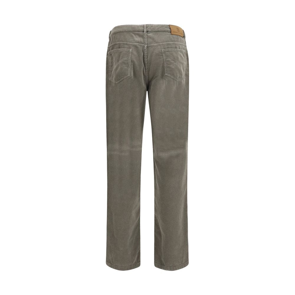 Brunello Cucinelli Zweifarbige Baumwoll-Freizeithose-2