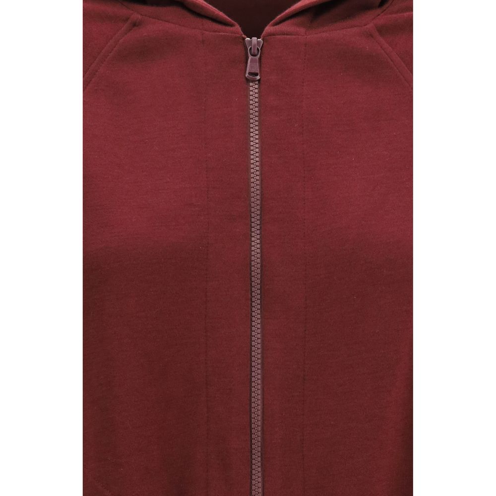 Brunello Cucinelli Sweatshirt aus Baumwolle in Bordeaux-3