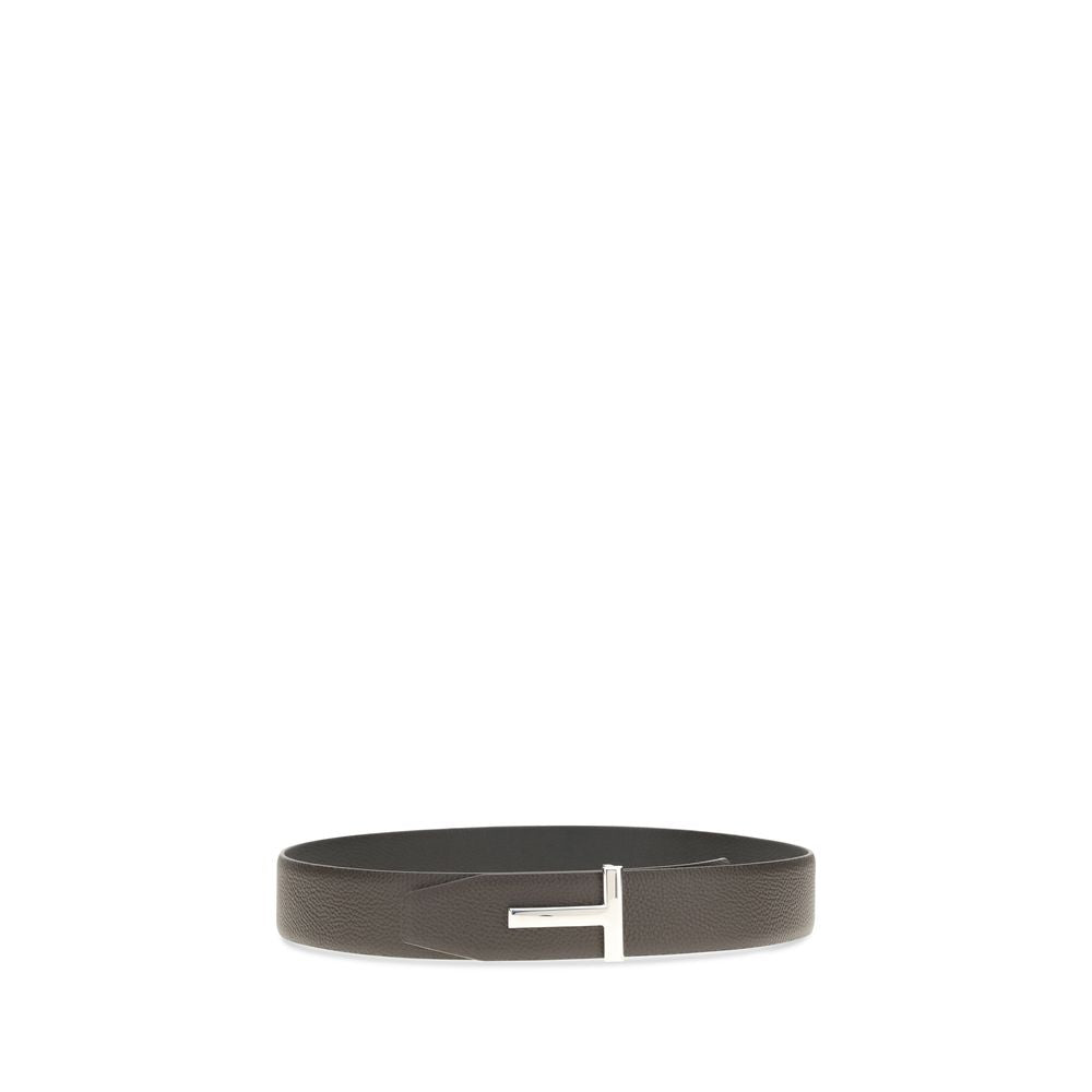 Tom Ford Brauner Kalbsleder Bos Taurus Gürtel-2