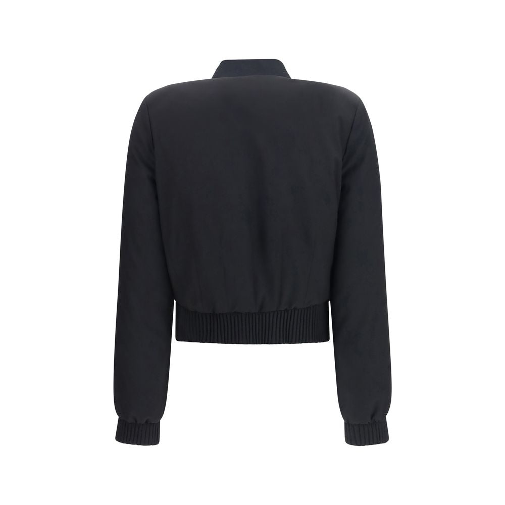 Alexander McQueen Schwarzer Bomber aus Polyester-2