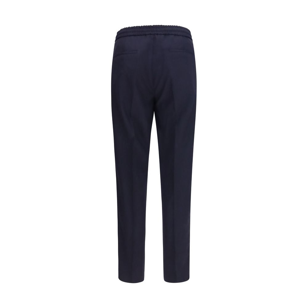Brunello Cucinelli Blaue Hose aus Wolle Oves Aries-2