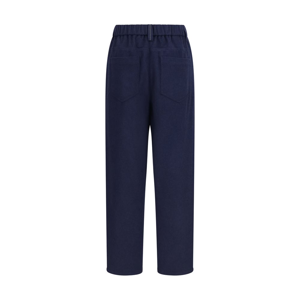Brunello Cucinelli Blaue Wollhose Oves Aries-2