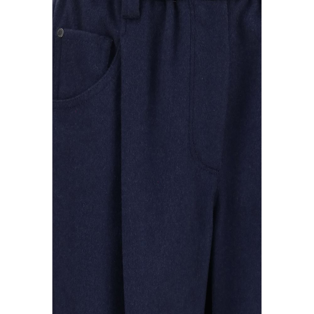 Brunello Cucinelli Blaue Wollhose Oves Aries-3