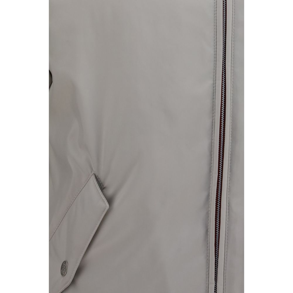Brunello Cucinelli Graue Shell-Jacke aus Polyester-3