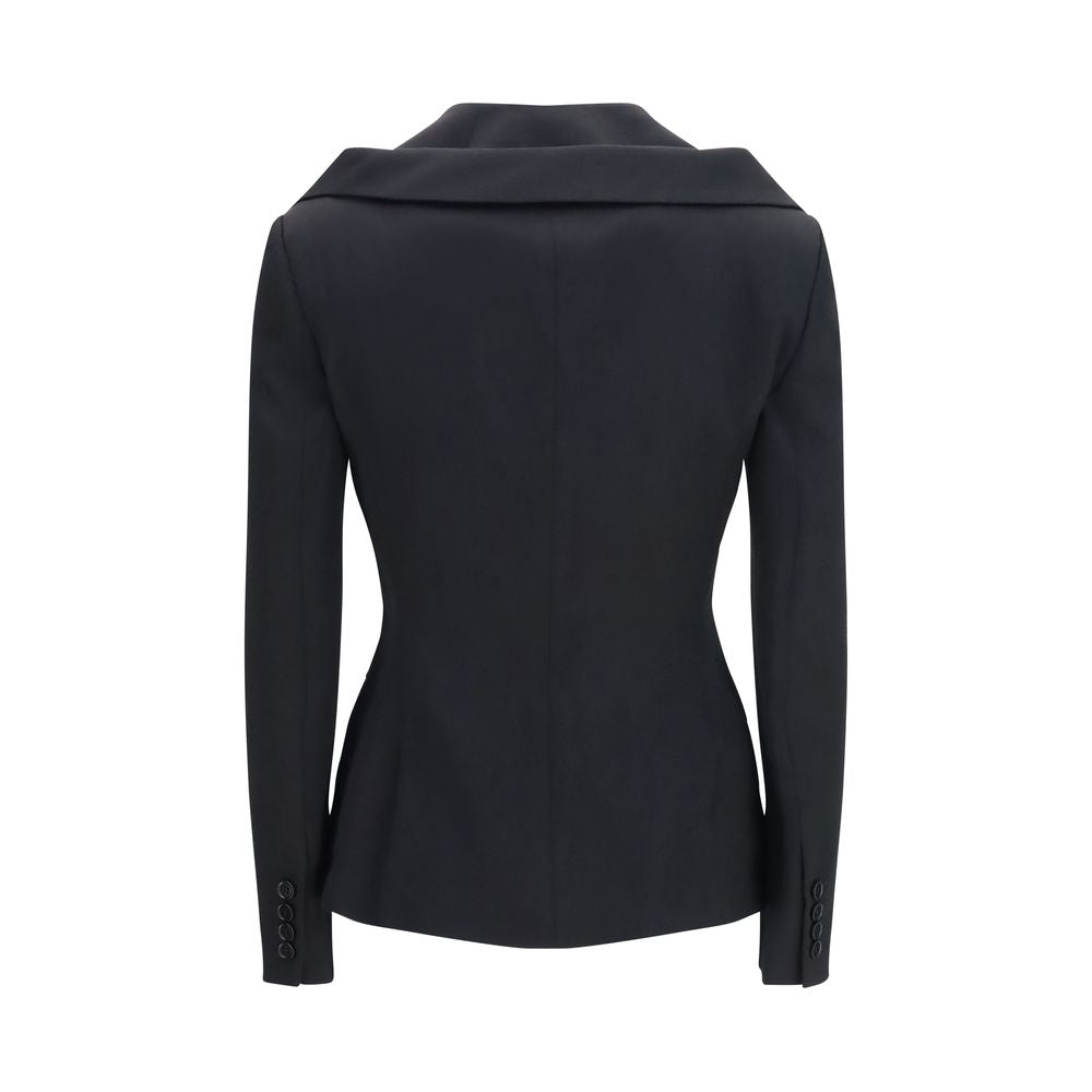 Alexander McQueen Schwarze Oves Aries Wolljacke in voller Länge-2