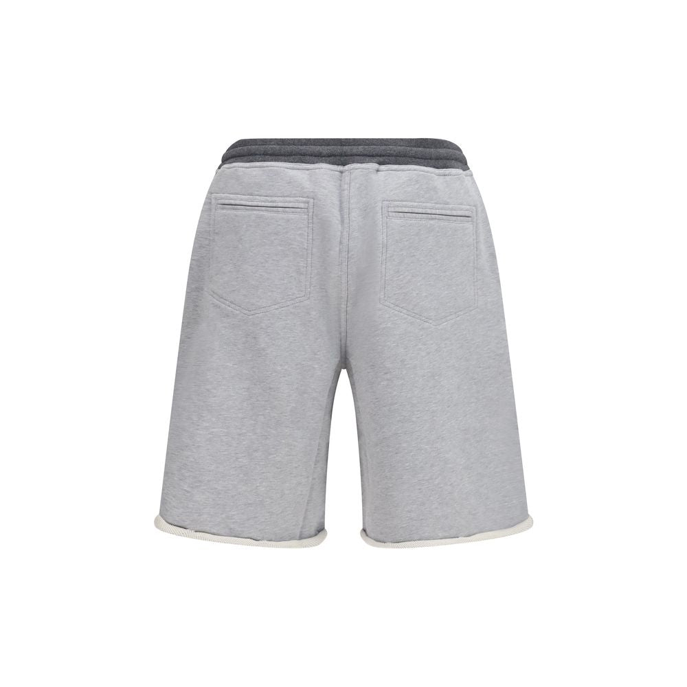 Brunello Cucinelli Graue Cargoshorts aus Baumwolle-2