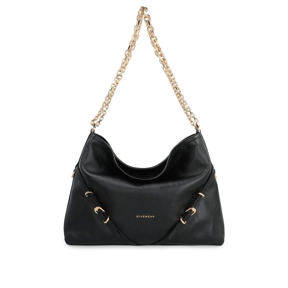 Givenchy Schwarze Kalbsleder-Schultertasche-1