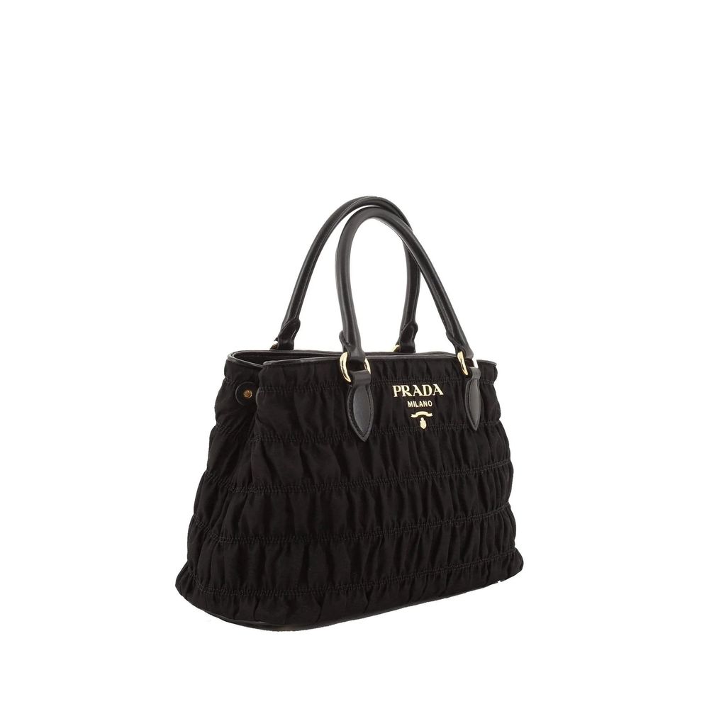 Prada Schwarze Nylon-Handtasche-2