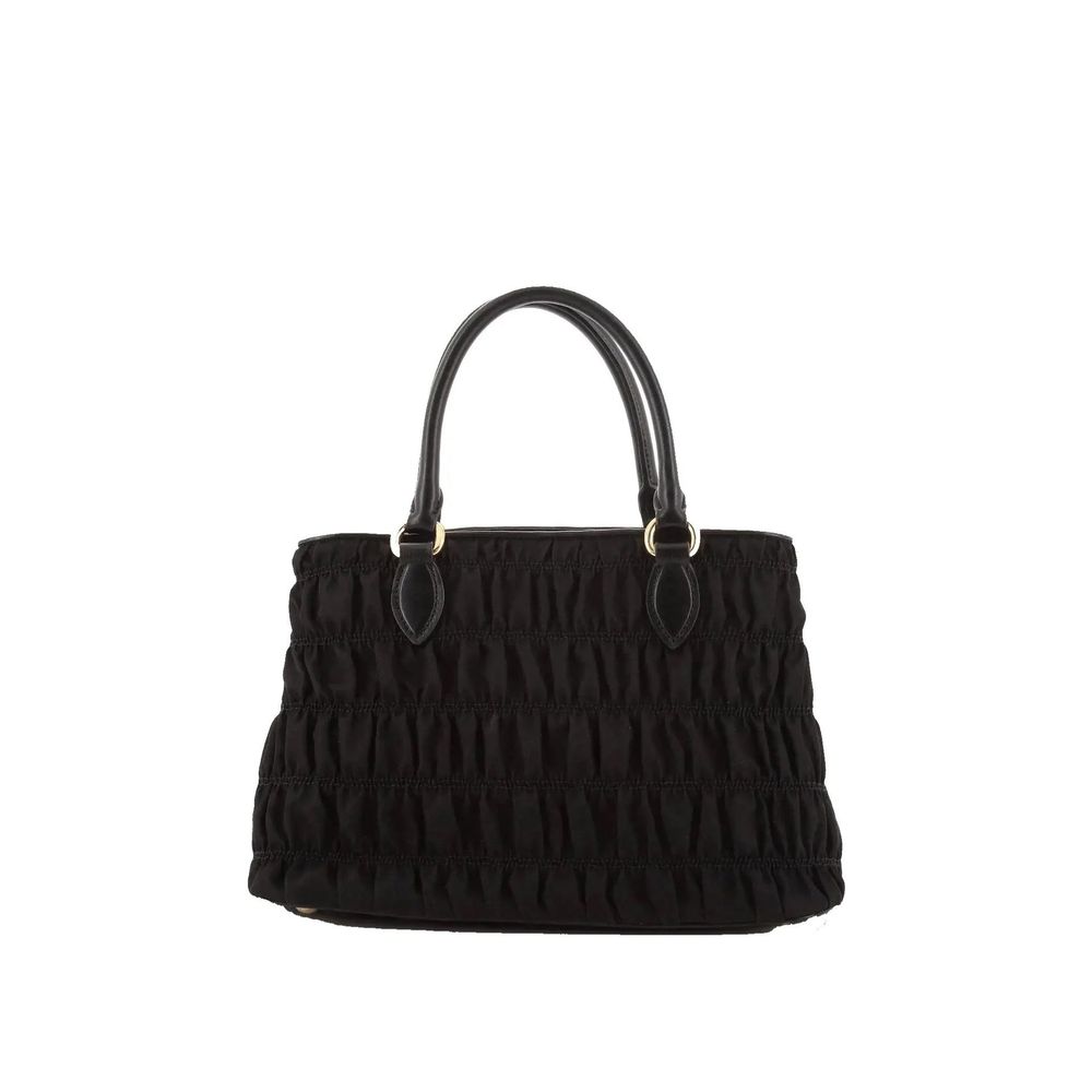 Prada Schwarze Nylon-Handtasche-3