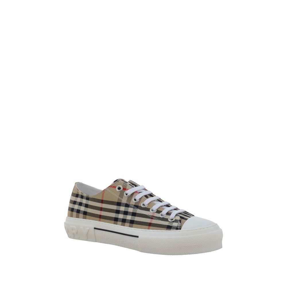 Burberry Braune Low-Top-Sneaker aus Baumwolle-2