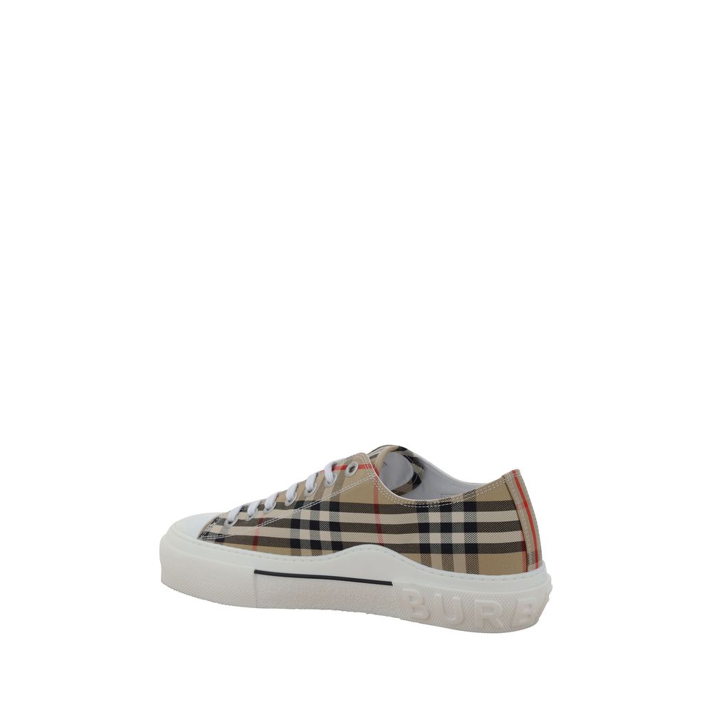 Burberry Braune Low-Top-Sneaker aus Baumwolle-3