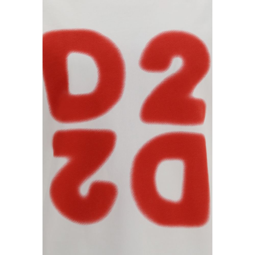 Dsquared² Weißes Baumwoll-T-Shirt-3