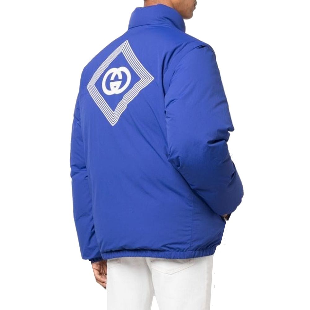 Gucci Blauer Mantel aus Polyamid-3