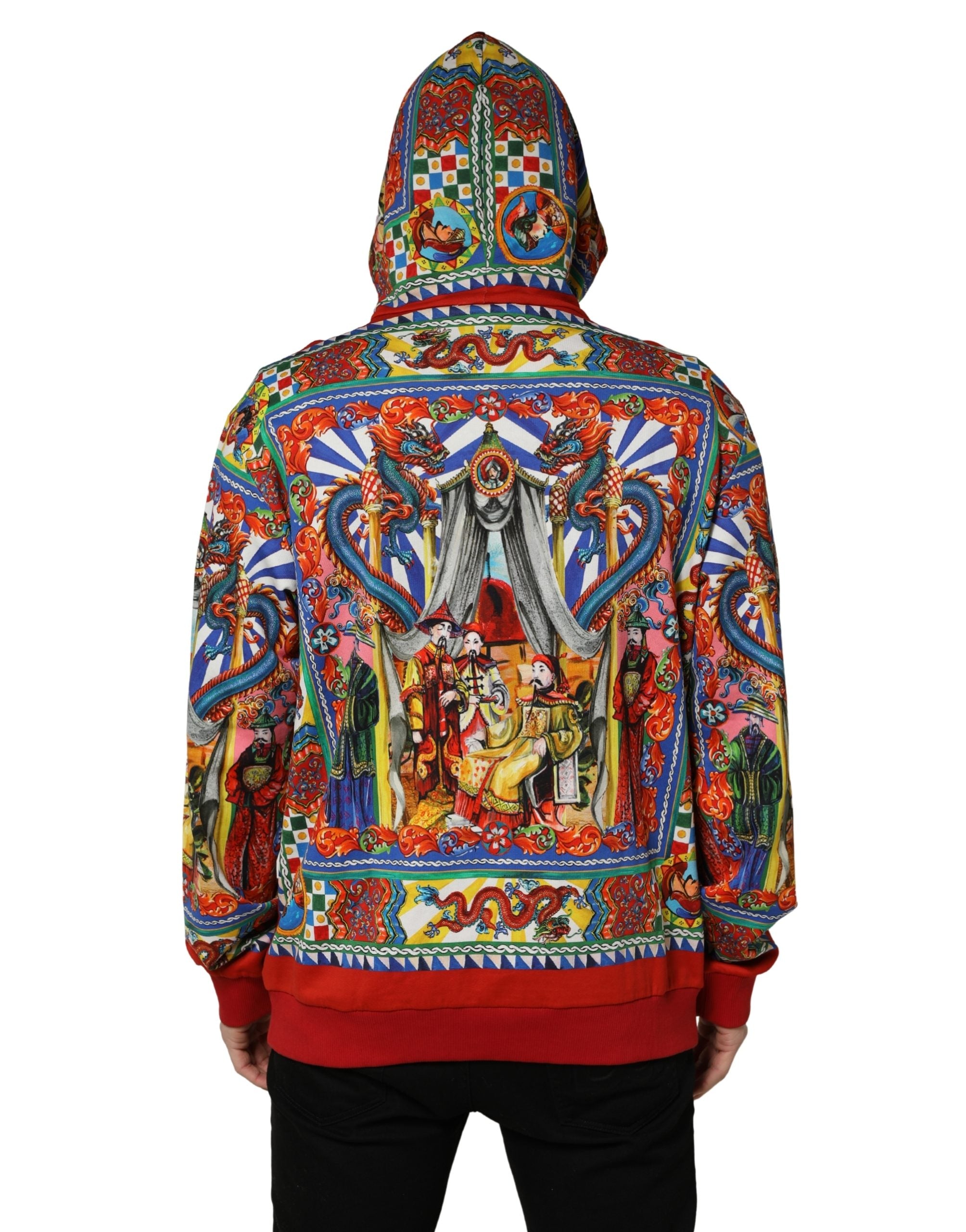 Dolce & Gabbana Mehrfarbiger Glamzilla Kapuzenpullover Herren-4