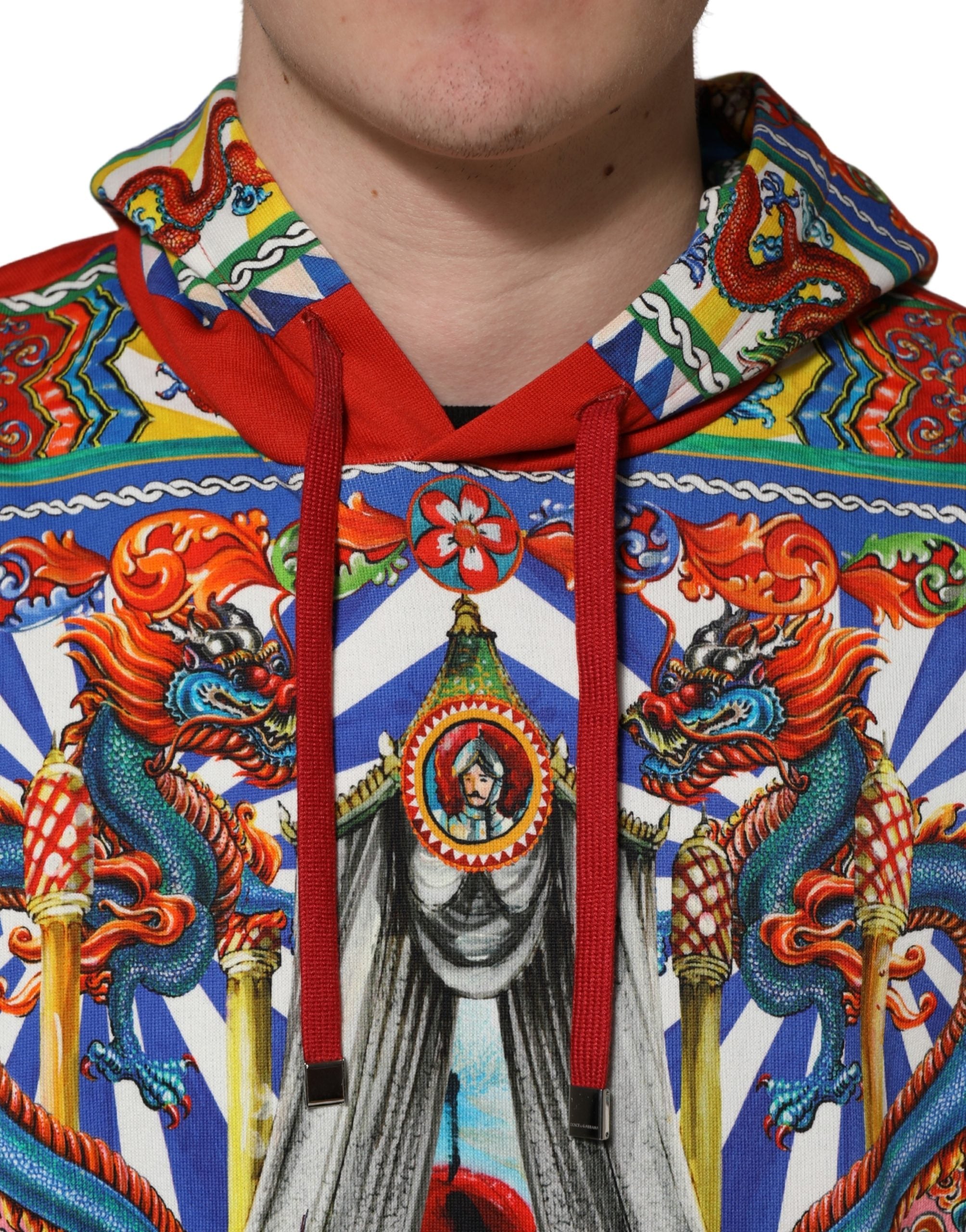 Dolce & Gabbana Mehrfarbiger Glamzilla Kapuzenpullover Herren-5