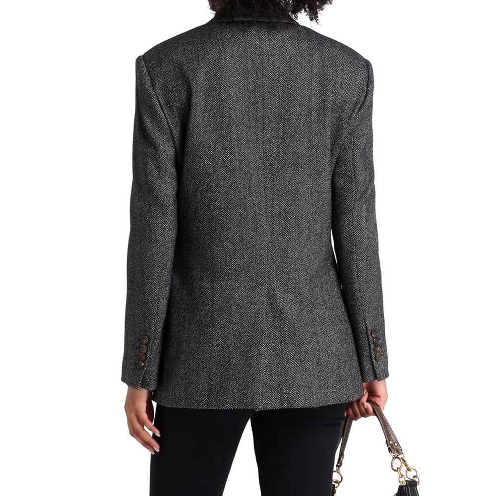 Brunello Cucinelli Schwarzer Blazer aus Elasthan-3