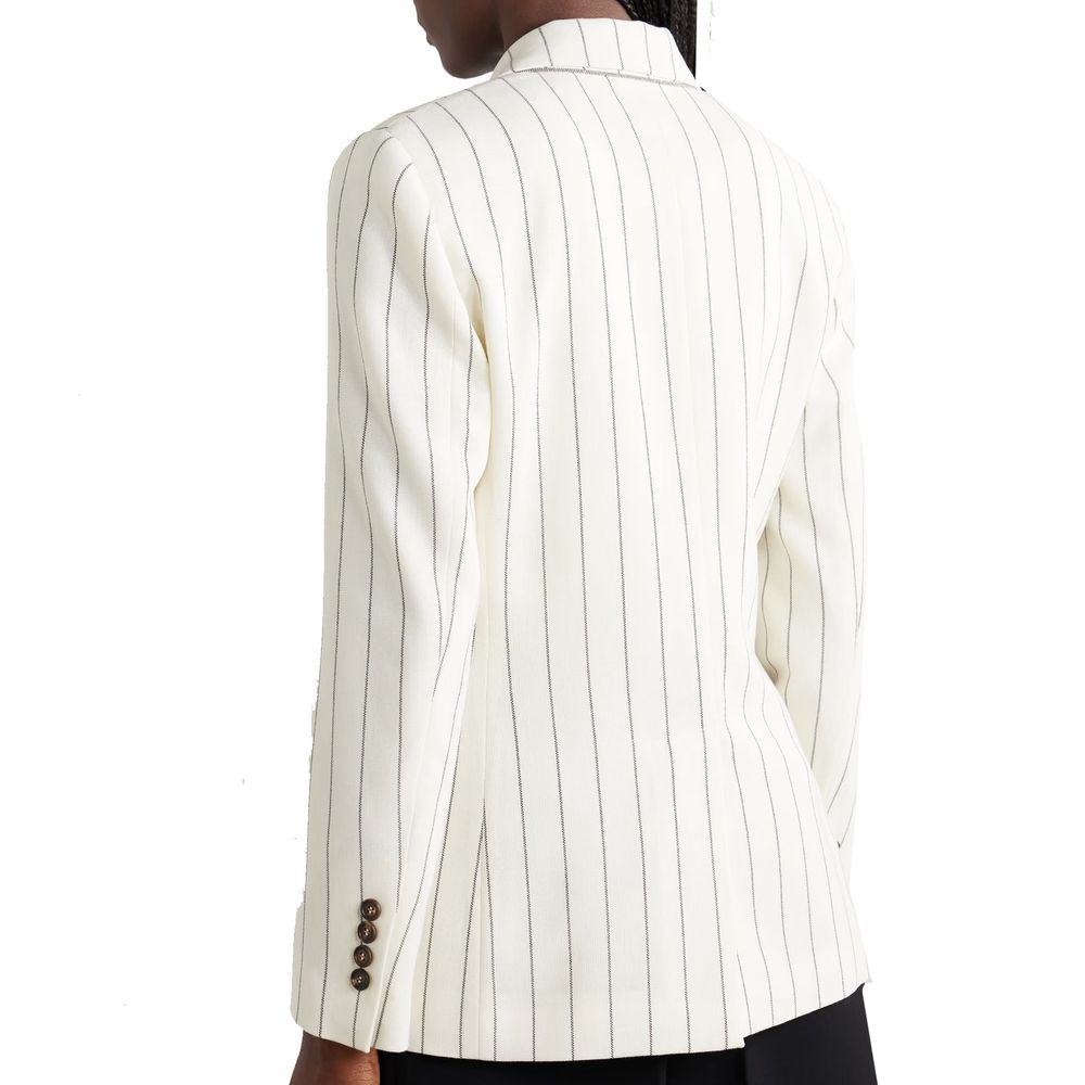Brunello Cucinelli Weißer Wollblazer-3