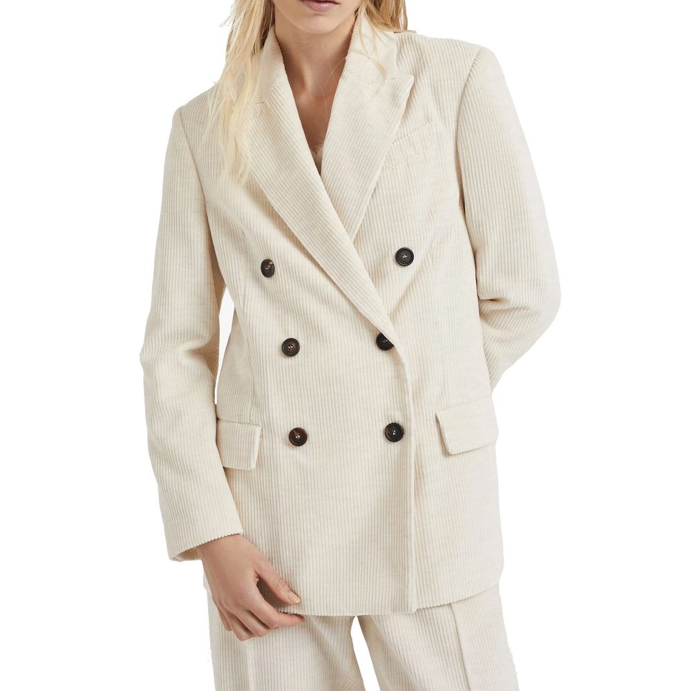 Brunello Cucinelli Weißer Baumwollblazer-2