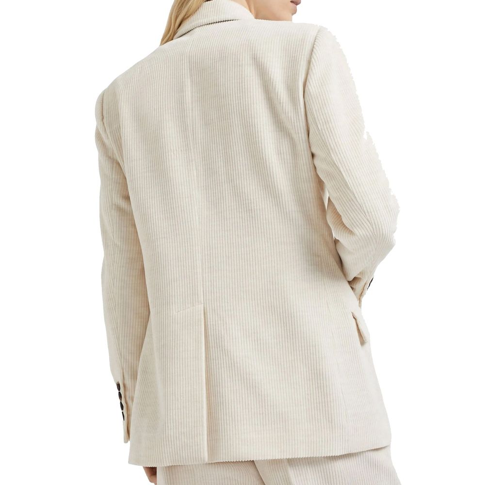 Brunello Cucinelli Weißer Baumwollblazer-3