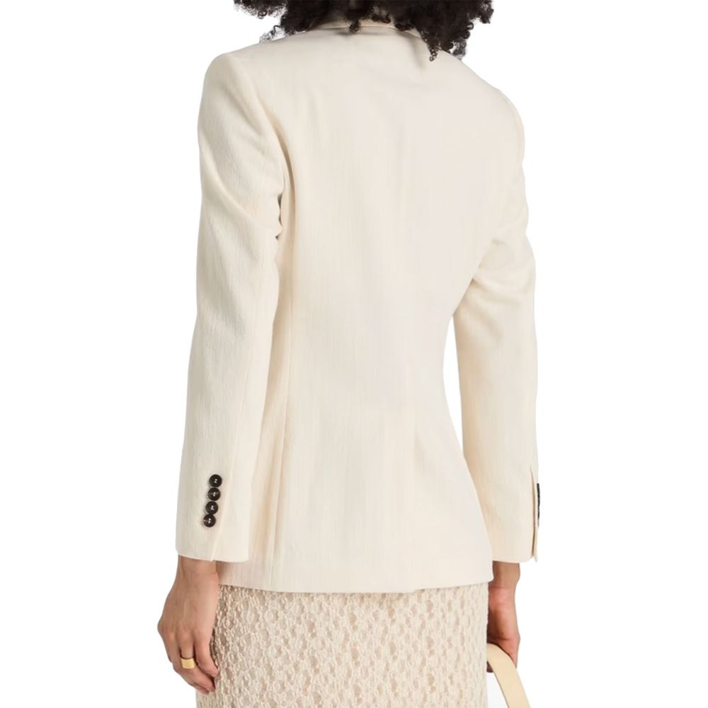 Brunello Cucinelli Weißer Baumwollblazer-3