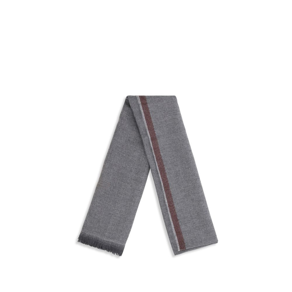 Brunello Cucinelli Grauer Kaschmirschal-2